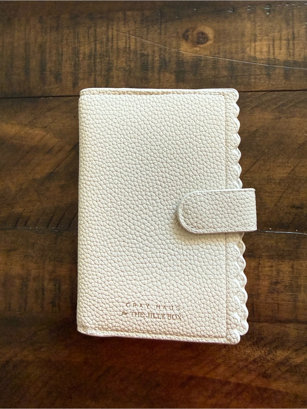 Jilly Box Gray Haus Passport Holder in Cream